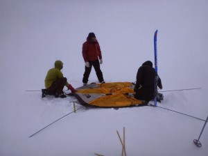 Greenland crossing expedition - North Face VE-25 tent