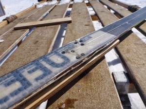 Greenland crossing expedition - broken ski 5 keeping in one piece RS